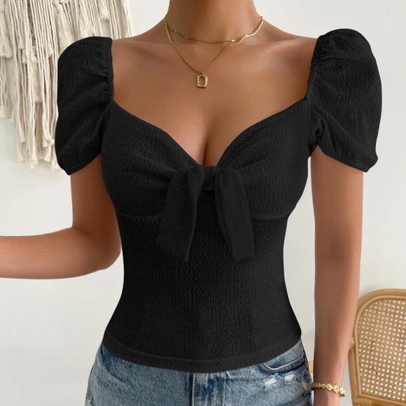 Boho Puff Sleeve Top - Picture 3 of 10